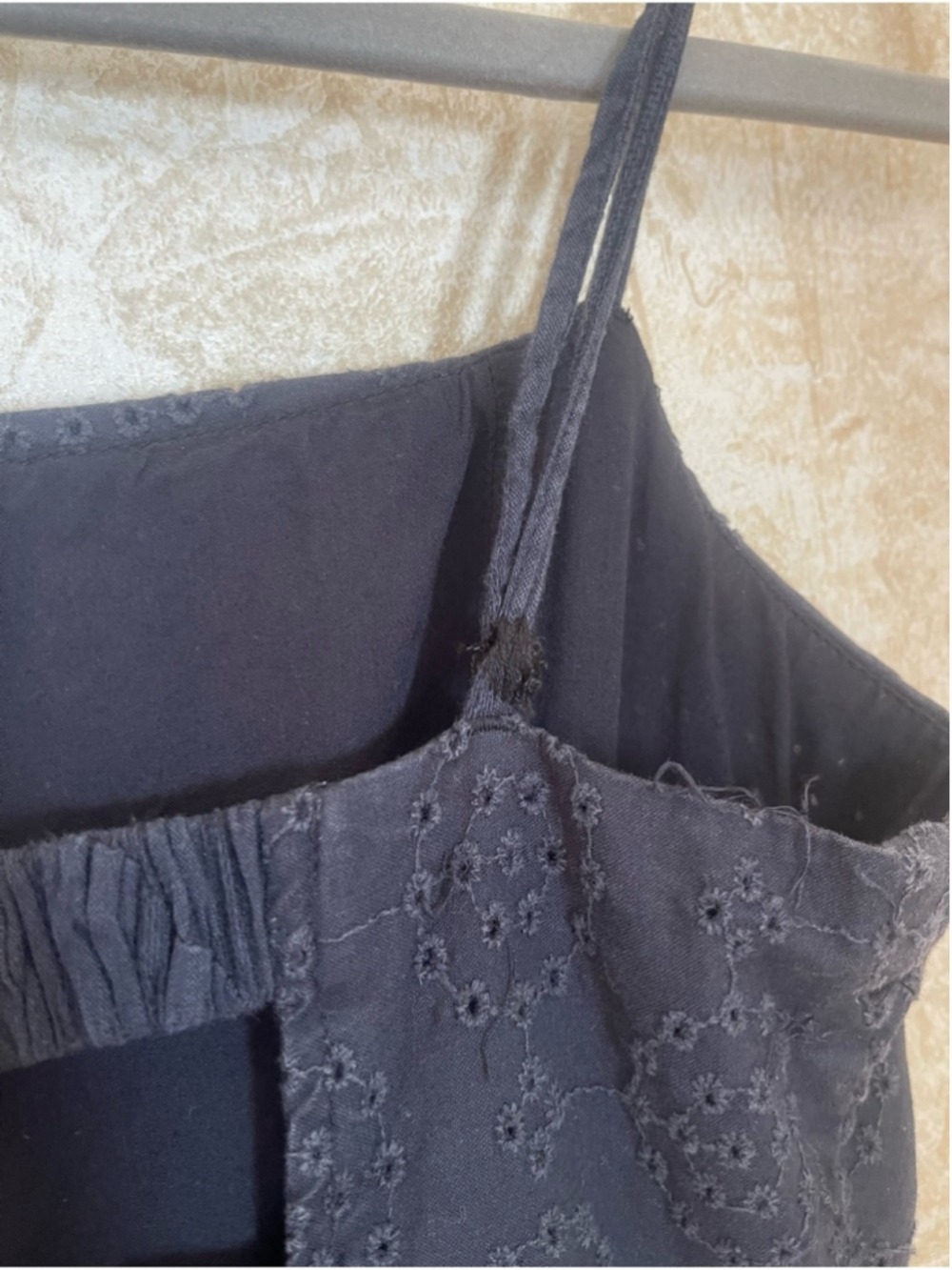 Free People Salvador Midi Dress Sz M Black Cream Embroidered Corset Back Detail - Picture 5 of 16